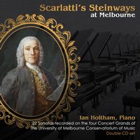 Front cover art for Scarlatti's Steinways at Melbourne