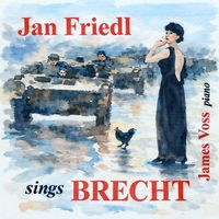 Front cover art for Jan Friedl sings Brecht