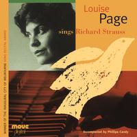 Front cover art for Louise Page sings Richard Strauss