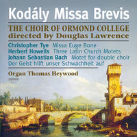 Front cover art for Kodaly Missa Brevis Front cover art for Kodaly Missa Brevis