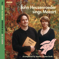 Front cover art for John Heuzenroeder sings Mozart Front cover art for John Heuzenroeder sings Mozart