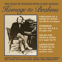 Front cover art for Homage to Brahms Front cover art for Homage to Brahms