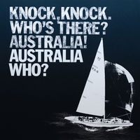 Front cover art for Australia Who? – America's Cup winner 1983 Front cover art for Australia Who? – America's Cup winner 1983